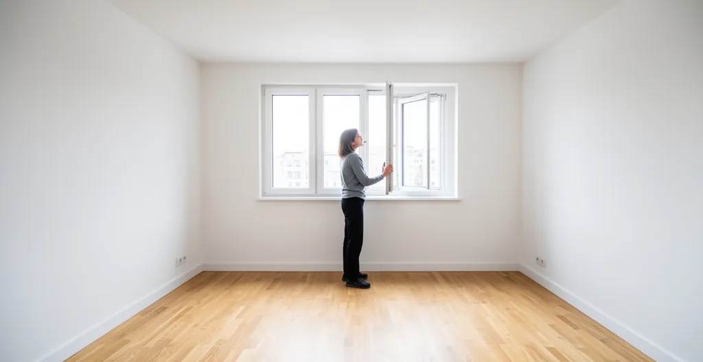 Vérification isolation et fenêtres lors d'une visite appartement